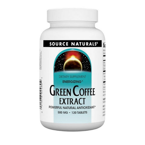 Source Naturals, Green Coffee Extract Energizing, 500 mg, 120 tabs Source Naturals