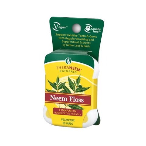 TheraNeem Naturals, Dental Floss Cinnamon, 1 Each (50 yards) TheraNeem Naturals