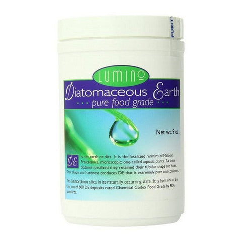 Lumino, Diatomaceous Earth Fresh Water Food Grade Pure, 9 Oz Lumino