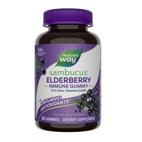 Sambucus Elderberry Immune Gummy 60 Chews by Nature's Way