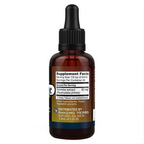 Amazing Herbs, Yohimbe Express Liquid Extract Alcohol Free, 100 Mg, 1 Oz Amazing Herbs