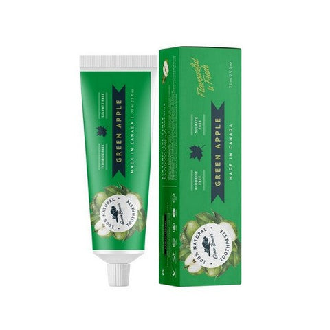 Green Beaver, Natural Toothpaste Green Apple, Green Apple 2.5 fl oz Green Beaver