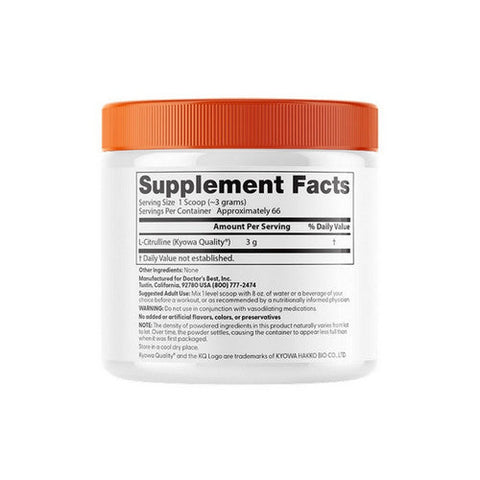 Doctors Best, L-Citrulline Powder, 7 Oz