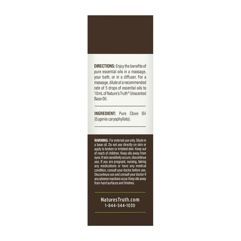 Nature's Truth, Pure Essential Oil Clove, 0.51 Oz Nature's Truth