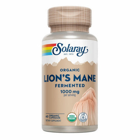 Solaray, Fermented Lion's Mane, 500 mg, 60 Veg Caps