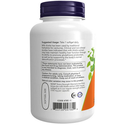 Now Foods, Silymarin Milk Thistle Extract, 450 mg, 120 Softgels Now Foods