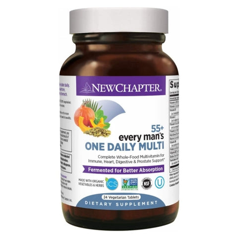 Every Man's One Daily 55 Plus Multivitamin 24 Veg Tabs by New Chapter