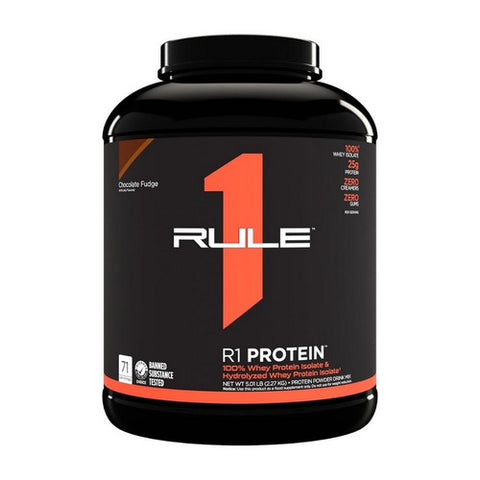 Rule 1, R1 Protein Isolate, Chocolate Fudge 5.03lbs Rule 1