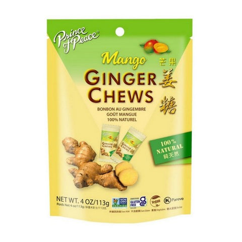 Prince Of Peace, Mango Ginger Chews, 3 Oz