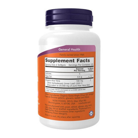 Now Foods, Aloe Vera Gels, 250 Soft Gels