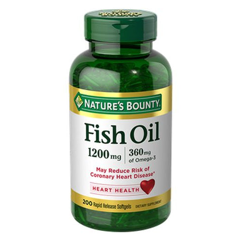 Omega-3 Fish Oil 12 X 200 Softgels by Nature's Bounty