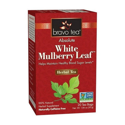 Bravo Tea & Herbs, Absolute White Mulberry Leaf Herbal Tea, 20 Bags Bravo Tea & Herbs