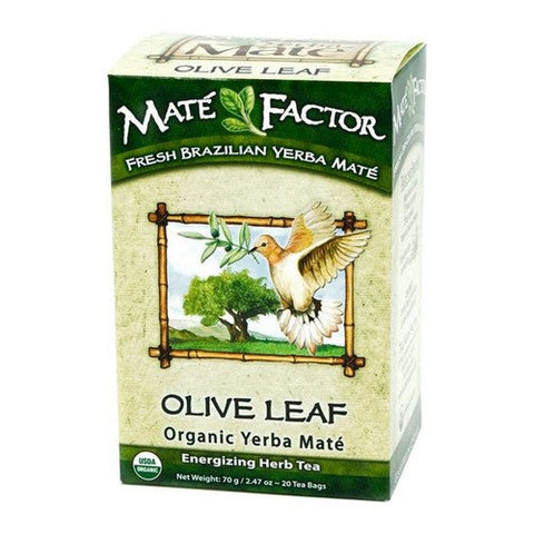 The Mate Factor, Olive Leaf Organic Yerba Mate, 20 Bags The Mate Factor