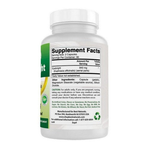 Best Naturals, Eyebright, 470 mg, 180 Caps