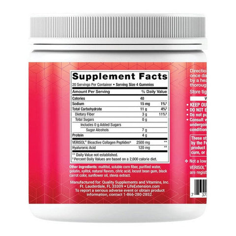 Life Extension, Youthful Collagen Cherry, 80 Gummies Life Extension