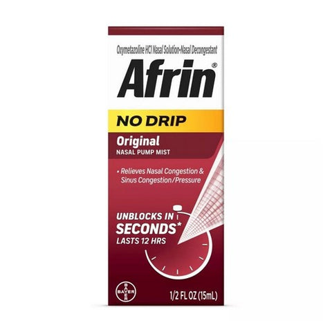 Afrin, Afrin No Drip Pump Mist Original, 0.5 Oz Afrin
