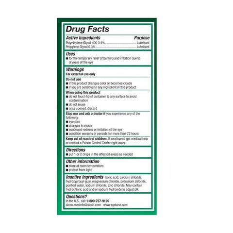 Systane, Original Pf Lubricant Eye Drops Vials, 30 Each