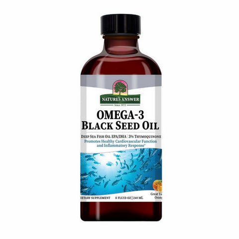 Omega-3 Black Seed Oil Orange 8 Oz by Nature's Answer