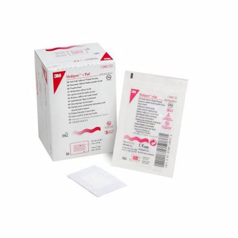 3M, Composite Dressing Medipore 2 X 2-3/4 Inch Rectangle Sterile Nonwoven Backing, Case Of 4 3M