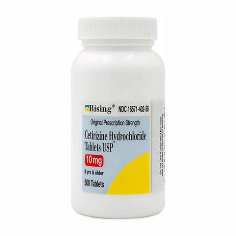 Zyrtec, Cetirizine Hcl, 10mg, 500 Tabs