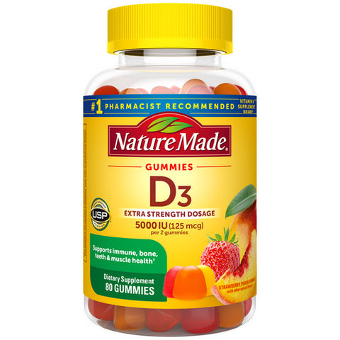 Vitamin D 5000 IU 80 Count by Nature Made