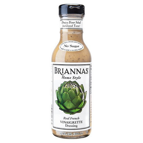 Briannas, Home Style Dressing French Vinaigrette, 12 Oz(Case Of 6) Briannas