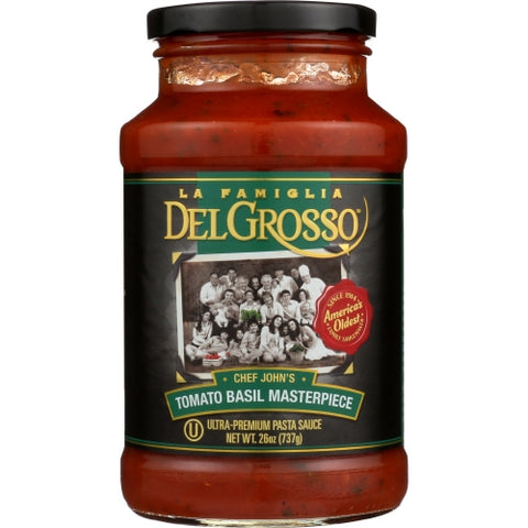 Sauce Pasta Tomato Basil Case of 6 X 26 Oz by La Famiglia Delgrosso
