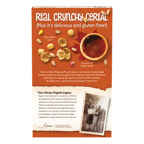 Natures Path, Organic Sunrise Crunchy Maple, 10.6 Oz(Case Of 12) Natures Path