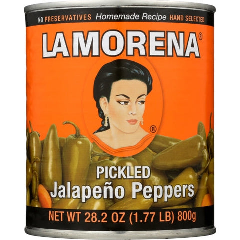 La Morena, Jalapeno Whole, 27 Oz(Case Of 6) La Morena
