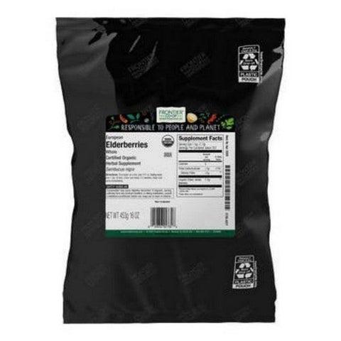 Frontier Coop, Organic Whole Elder European Berries, 16 Oz