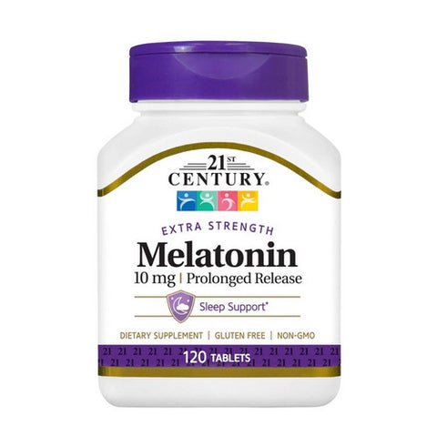 21st Century, Melatonin Prolonged Release, 10 Mg, 120 Tabs 21st Century