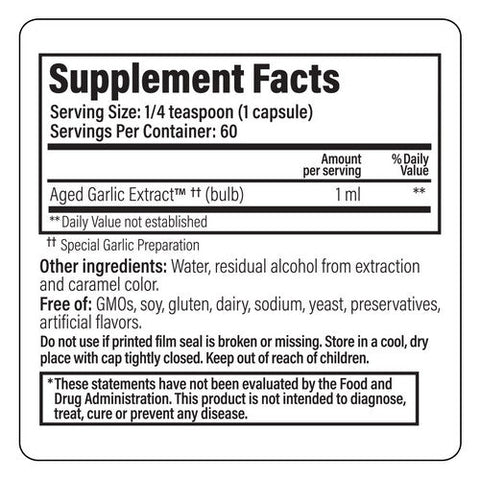 Kyolic, Aged Garlic Extract Vegetarian Liquid, 4 Oz