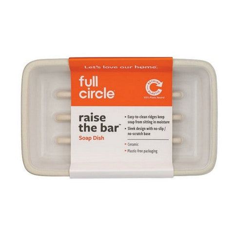 Full Circle Home, Bar Soap Dish White, 1 Count Full Circle Home