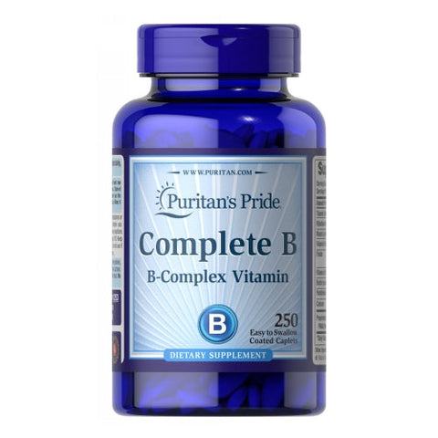 Puritan's Pride, Complete B (Vitamin B Complex), 250 Caplets Puritan's Pride