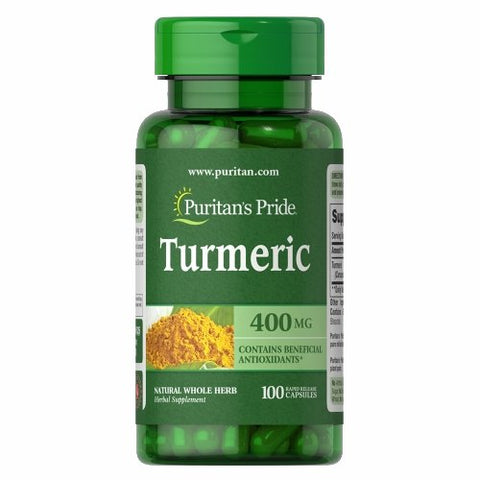 Puritan's Pride, Turmeric, 400 mg, 100 Capsules Puritan's Pride