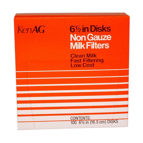 Kenag, Kenag Non-Gauze Milk Filter Disks D110 (6-1/2"), 100 Count Kenag