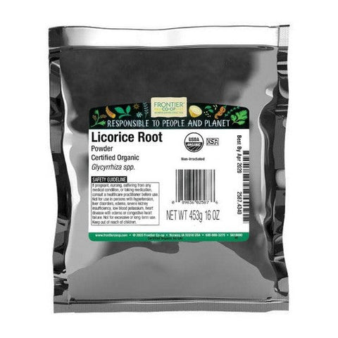 Frontier Coop, Organic Licorice Root Powder, 1 Lb Frontier Coop