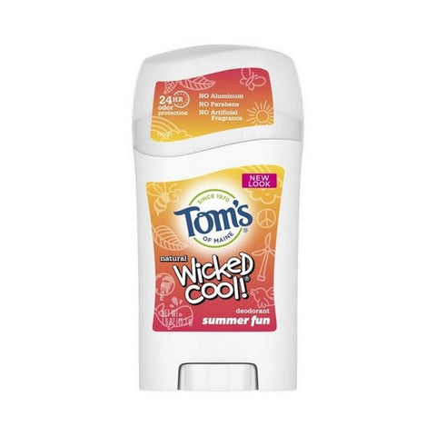 Aluminum-Free Wicked Cool Natural Deodorant for Kids Summer Fun 1.6 Oz by Tom's Of Maine