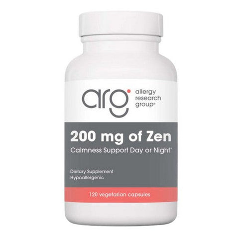 Nutricology/ Allergy Research Group, Zen Calmness Support Day Or Night, 200 Mg, 120 Veg Caps Nutricology/ Allergy Research Group