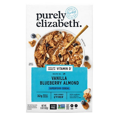 Superfood Cereal Vanilla Blueberry Almond With Vitamin D 11 Oz (Case Of 6) by Purely Elizabeth