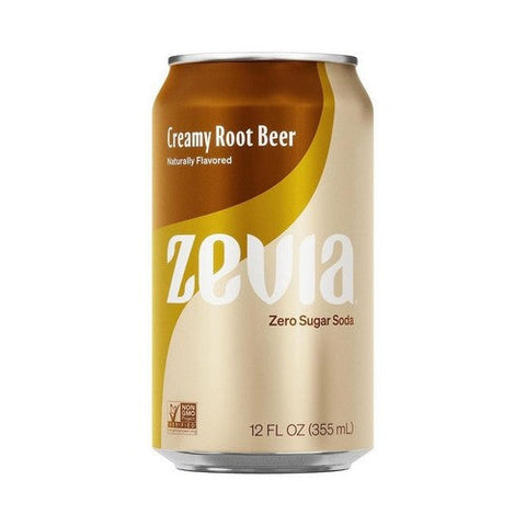 Zevia, Creamy Root Beer Zero Calorie Soda, 72 Oz (Case Of 4)