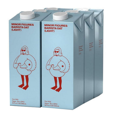Minor Figures, Light Barista Oat Milk, 32 Oz (Case Of 6) Minor Figures