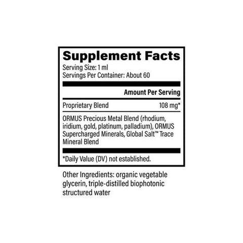 Global Healing Center, Ormus Earth Minerals, 2 Oz Global Healing Center