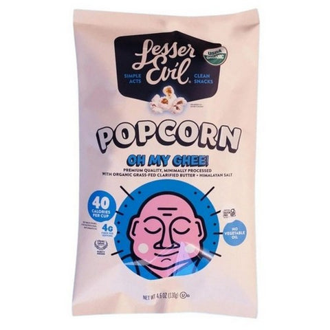 Organic Popcorn Grass Fed Clarified Butter 4.6 Oz (Case Of 12) by Lesser Evil