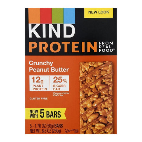 Protein Bars Crunchy Peanut Butter 8.8 Oz (Case Of 6) by Kind