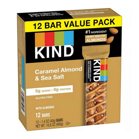 Caramel Almond And Sea Salt Bar 16.8 Oz (Case Of 6) by Kind