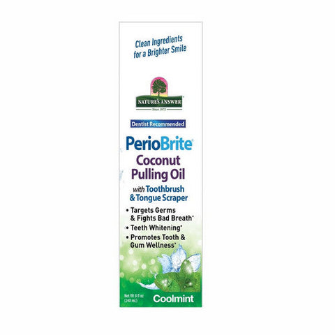 Nature's Answer, PerioBrite Coconut Pulling Oil, 8 Oz Nature's Answer