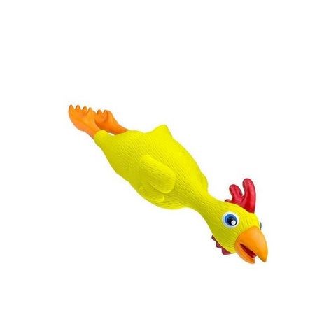 Petsport, Naturflex Chicken Latex Dog Toy, Medium / 9.25 Inches, Yellow
