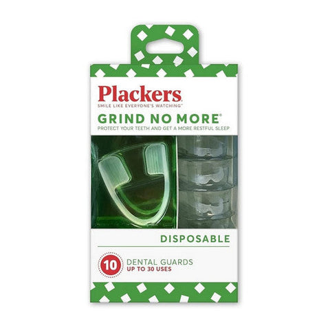 Plackers, Grind No More Disposable Dental Guards, 10 Count Plackers