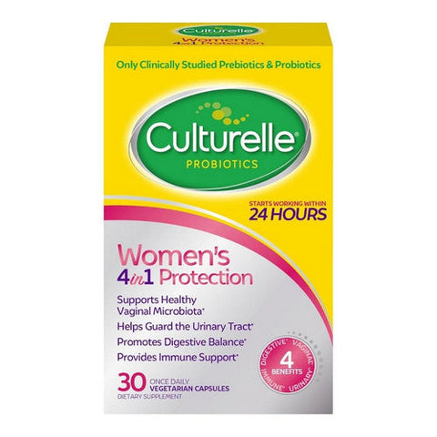 Culturelle, Women'S 4-In-1 Protection Probiotic Vegetarian Capsules, 30 Capsules